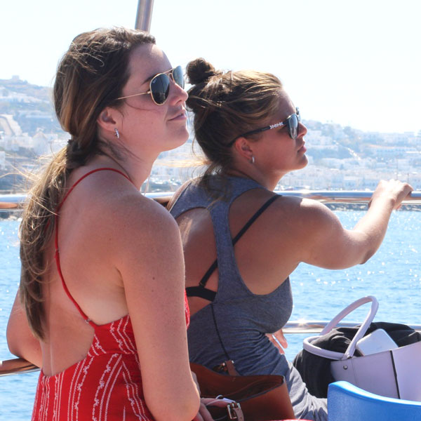 Delos Mykonos girls 2019 boat trip 