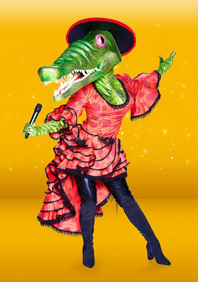 Krokodil Masked Singer crocodile mask costume maker Tentacle Studio
