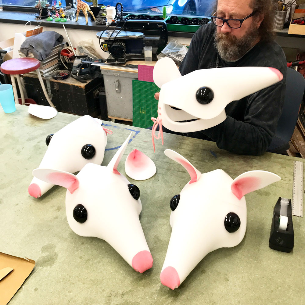 Mice mouse masks for Cinderella by Tentacle Studio