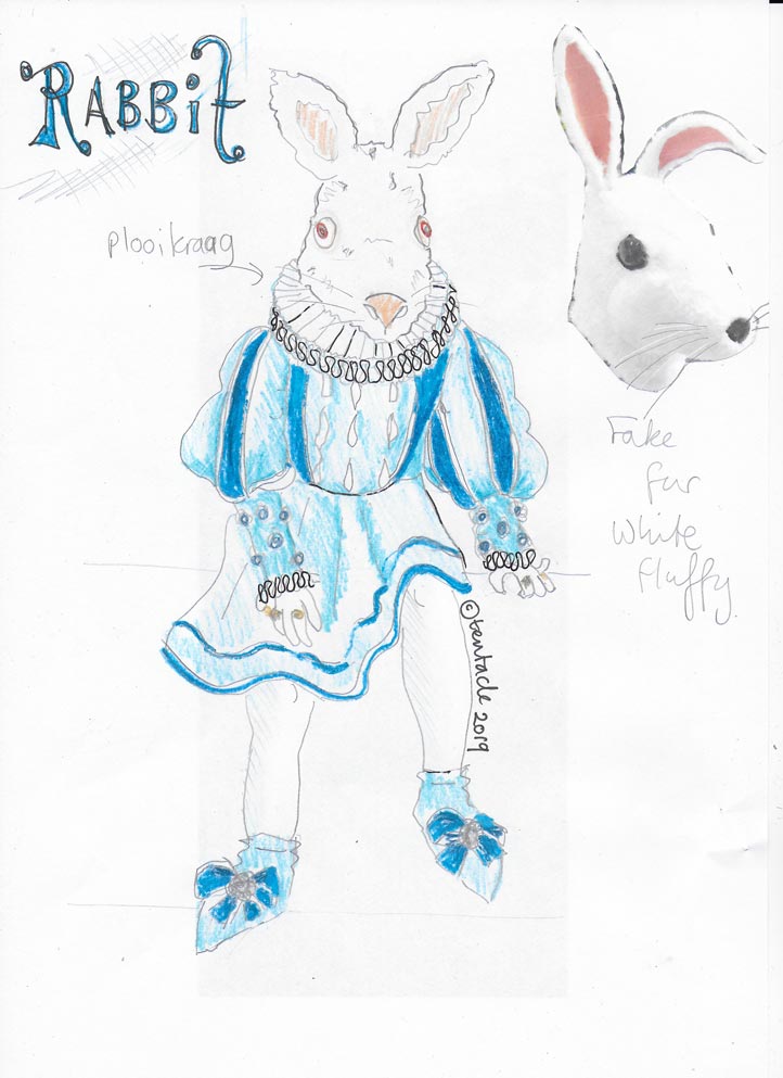rabbit konijn -kostuum-costume-masked singer designer ontwerper Tentacle Studio