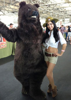 grizzly realistic bear costume suit sexy parkranger 