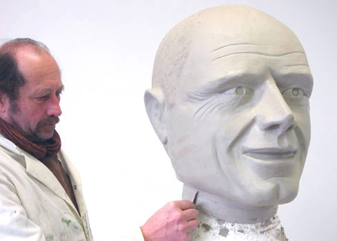 Mike petty sculptor artist head