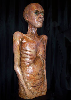 demon sculpture church custom made figure portrait  resin egyptian mummy