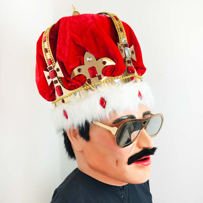 Freddie Mercury Queen Wembleycustom head mask maker Tentacle Studio