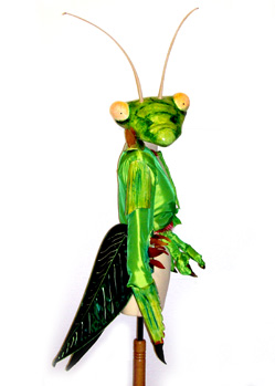 praying mantis insect costume prop makers London Zoo