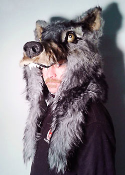 wolf mask hat headdress head fur akela jungle book Tentacle Studio